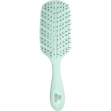 Macgon Esnek Kafa Derisi Masaj Fırçası Saç Çekmez Dolaşık Açıcı Saç Fırçası Yeşil