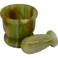 Feyza Design El Yapımı Oniks Doğal Taş Havan, Şık ve Dekoratif Mutfak Gereçi