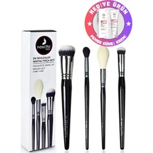 Özgürce Profesyonel Makyaj Fırça Seti, 4 Parça, Kusursuz Uygulama Için