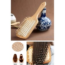 Macgon Ahşap Saç Fırçası Saç Açıcı Tarak Profesyonel Saç Masaj Tarağı