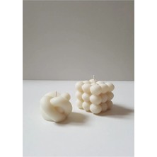 Bernami Dekoratif Pinterest Kokulu Dekoratif Beyaz Candle Bubble ve Düğüm