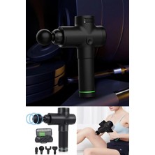 Macgon Kasları Dinlendiren 32 Seviye Hız Modu Olan 4 Adet Başlık Taşıma Çantalı Profesyonel Masaj Tabancası