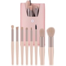 Özgürce Bej Renkli Çantalı Çok Amaçlı Fırça Seti, Pratik ve Şık Tasarım