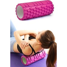 Macgon Roller Pilates Masaj Rulosu Köpüğü Fitness Yoga Roller Pembe