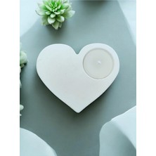 Bernami Dekoratif Pinterest Kalp Şeklinde Beton Mumluk – Minimal Tasarım