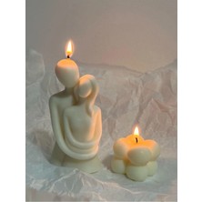 Bernami Mevlüt Pinterest Sarılan Çift Dekorasyon Mum, Hadiyelik Mum, Yanında Lüks Bubble Küp Mum Hediye