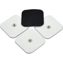 Macgon Çıtçıtlı Tens Pedi | 4 Adet 5x5 cm | Çıtçıtlı Tens Elektrodu