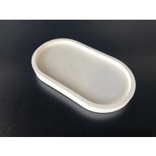 Bernami Dekoratif Pinterest Dekoratif Oval Beyaz Beton Biblo Tabakbeton Takı Tabağı Mum Tabağı Mumluk Organizer
