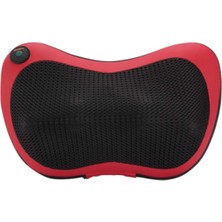 Macgon Car Home Masaj Yastığı Ovmalı Çift Motorlu Masaj Cihazı Kırmızı