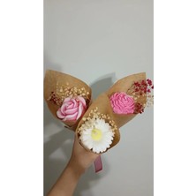 Bernami Mevlüt Pinterest Çiçek Desen Dekoratif Mum Kadınlar Günü, Anneler Günü, Sevgiliye ve Arkadaşa Hediyelik Buket Mum