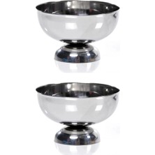 Feyza Design Yuvarlak Çelik Pilav ve Helva Kalıbı Seti, Büyük ve Orta Boy, Ölçekli