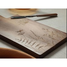 Feyza Design Akasya Sunum Tahtası, 35 Cm, Doğal ve Şık Sunum Malzemesi