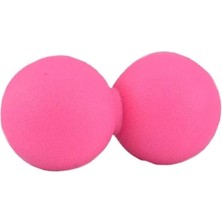 Macgon Sert Fıstık Şekilli Masaj Topu, Tetik Nokta Giderici Pembe