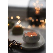 Bernami Dekoratif Pinterest Dekoratif 2'li Lotus Vanilla Kokulu Mum Set 3'lü Şamdanlık Mumluk Orta Sehpa