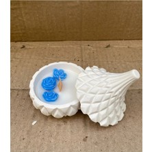 Bernami Şamdan Pinterest Gül Cicekli Sekerlikli Kapaklı Kokuku Mum