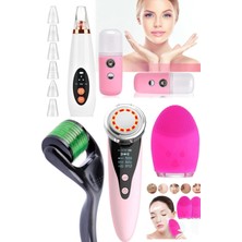 Macgon 5'li Yüz Bakım Seti Yüz Sıkılaştırıcı Bakım Aleti Spa Termal Etkili Bakım Masaj Aletli Herşey Set