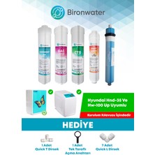 Bironwater Hyundai Su Arıtma Filtre Seti 5li Takım