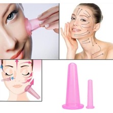 Macgon Silikonlu 5li Terapi Vakum Bardak Hacamat Masaj Kupası Anti Selülit Kas Gevşetici Seti