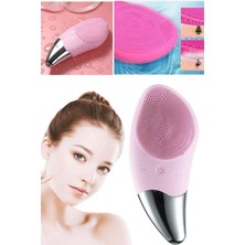Macgon Şarj Edilebilir Pembe Masaj Aleti Yüz Banyo Spa Bakım Siyah Nokta 5 Modlu Akne Temizleme Fırçası Pro