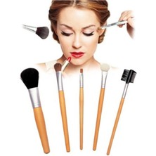 Özgürce Çiftli Kaş,göz,allık,far, Fırça Seti - 5 Parça Makyaj Aksesuarları