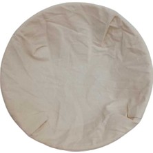 Feyza Design Yuvarlak 25 cm Mayalama Sepet Bezi, Pamuk Beyaz, Hafif ve Dayanıklı