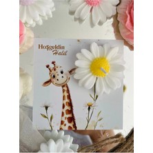 Bernami Dekoratif Pinterest 20 Adet Özel Tasarlanmış Kart ve Papatya Mum. Bebek Doğum, Babyshower, Doğum Günü, Hediyelik