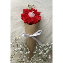 Bernami Düğün Pinterest Buket Çiçek Desen Dekoratif Mum Söz,nişan,mevlid Hediyelik Buket Mum - 5 Adet