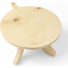 Feyza Design 40 cm Çaplı Hamur Açma Tahtası - Ekmek, Mantı, Bazlama ve Yufka Için