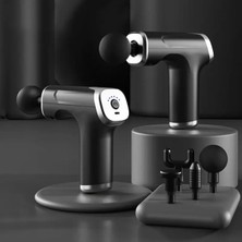 Macgon Sporcu Masaj Tabancası Derin Doku Masaj Titreşimli 4 Başlıklı Masaj Aleti KH800