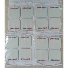 Macgon Tens Cihazı Kablolu Yedek Elektrot 5x5 Tens Pedi 4 Lü 4 Paket