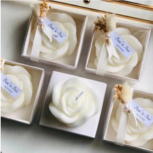 Bernami Mevlüt Pinterest 15 Adet Beyaz Kraft Kutu Gül Mum – Cipso ve Etiket Detaylı, Düğün, Nişan, Kına, Doğum Günü