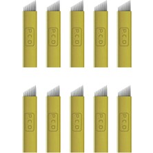 Özgürce Pcd Microblading Iğnesi 12PIN Seti 10 Adet, Yüksek Kalite ve Hassas Performans