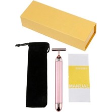 Macgon Titreşimli Yüz Masaj Güzellik Bakımı Kalemi Germanyum T Bar Pembe