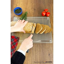 Feyza Design Şeffaf Cam Kesme Tahtası 25X35CM, Dayanıklı ve Şık Tasarım