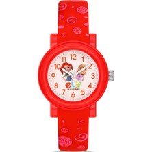 David Guner Davıd Guner Elif ve Arkadaşları Çocuk Saati - Kırmızı - DG-8682LA-ZH1