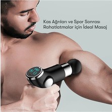 Macgon Kablosuz 30W Egsersiz Kas ve Kuluç Rahatlatıcı Darbeli Sporcular Için Mini Masaj Aleti Tabancası