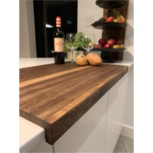 Feyza Design Ahşap Tezgah Üstü Kesme Tahtası 80X30, Dayanıklı ve Şık Tasarım