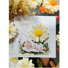 Bernami Mevlüt Pinterest 25 Adet Özel Tasarlanmış Kart ve Papatya Mum. Bebek Doğum, Babyshower, Doğum Günü, Hediyelik