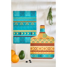 Feyza Design Çift Cam Kesme Tahtası Seti 25X35, Isıya Dayanıklı, Kırılmaz, Şık ve Kullanışlı