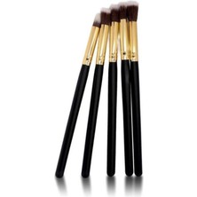 Özgürce 5'li Uzun Saplı Siyah Far Fırça Seti, Profesyonel Makyaj Aksesuarları