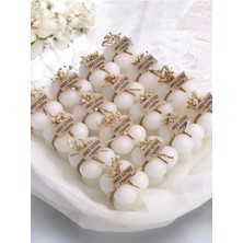 Bernami Nikah Pinterest Hediyelik 10 Adet Süslemeli Bubble Mum, Nikah Şekeri, Doğum, Sünnet, Düğün, Nişan, Söz