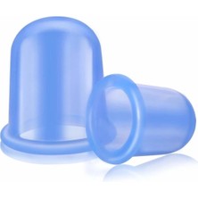 Macgon Şeffaf Silikon Selülit Masaj Kupası 2'li Set Kuru Kupa Masaj Seti