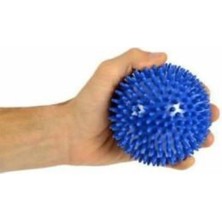 Macgon El Egzersiz Masaj ve Duyu Topu, Yumuşak Dikenli Top Mavi Renk 10 cm