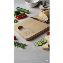 Feyza Design Lux Kayın Gürgen Ağacı Et ve Salata Doğrama Tahtası 21X42CM