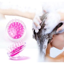 Macgon Silikon Kafa Masajı Saç Yıkama Fırçası Saç Fırçası