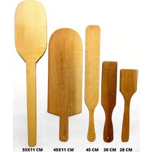 Feyza Design 5 Parça Ahşap Pizza ve Pide Hamur Işleme Seti, Çok Fonksiyonlu Çevirgeç