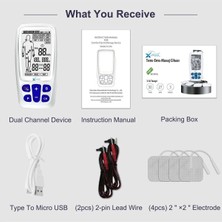 Macgon Model 2 Kanallı,dijital Bataryalı Tens Ems Masaj Cihazı