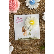 Bernami Mevlüt Pinterest 20 Adet Özel Tasarlanmış Kart ve Papatya Mum. Bebek Doğum, Babyshower, Doğum Günü, Hediyelik