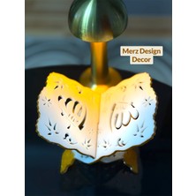Merz Design Decor Allah Yazılı El Yapımı Masaüstü Dekoratif Epoksi Rahle (Masaüstü Boydur)