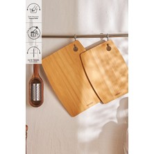 Feyza Design Çift Kesme Tahtası Seti, 28/33 Cm, Sağlıklı ve Dayanıklı Tasarım